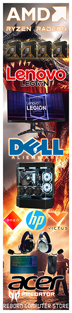AMD, Lenovo Legion, Dell Alienware, HP, Acer Predator — Reborn Computer Store